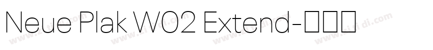 Neue Plak W02 Extend字体转换